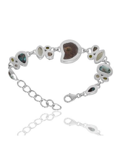 Multi Gemstone Bracelet 925 Sterling Silver | Handmade Jewelry for Her