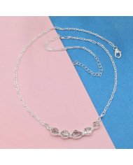 Herkimer Diamond Necklace, 925 Sterling Silver | Raw Gemstone Jewelry