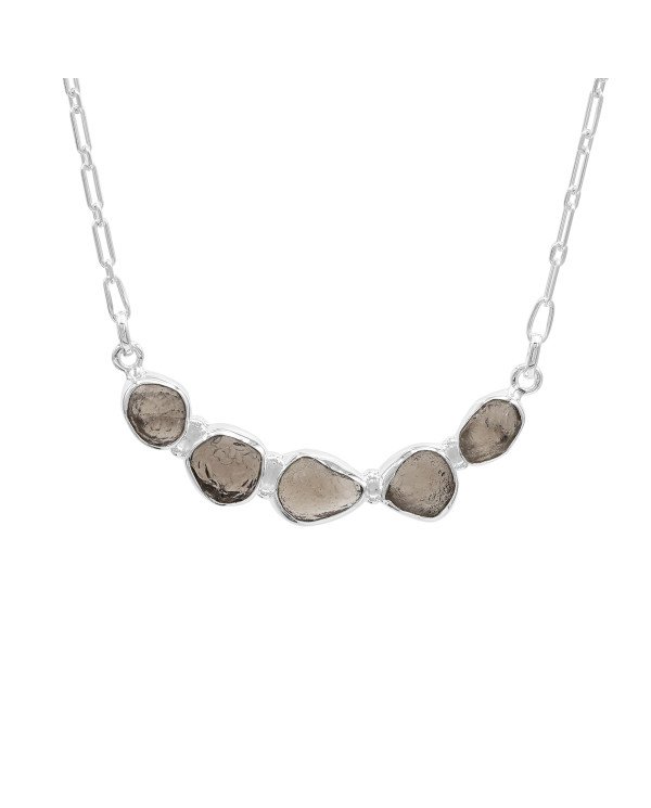 Colombianite Necklace, 925 Sterling Silver | Raw Gemstone Jewelry