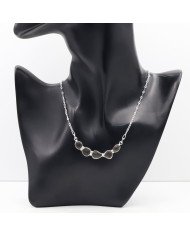 Colombianite Necklace, 925 Sterling Silver | Raw Gemstone Jewelry