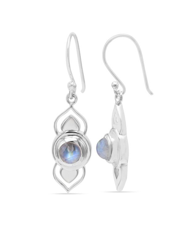 Moonstone Drop Earrings | 925 Sterling Silver Gesmtone Jewelry