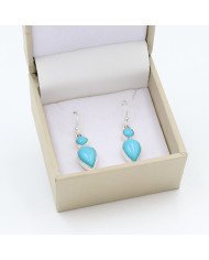 Arizona Turquoise Earrings | 925 Sterling Silver Handmade Jewelry