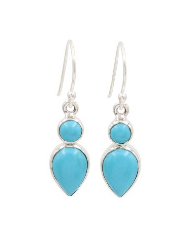 Arizona Turquoise Earrings | 925 Sterling Silver Handmade Jewelry