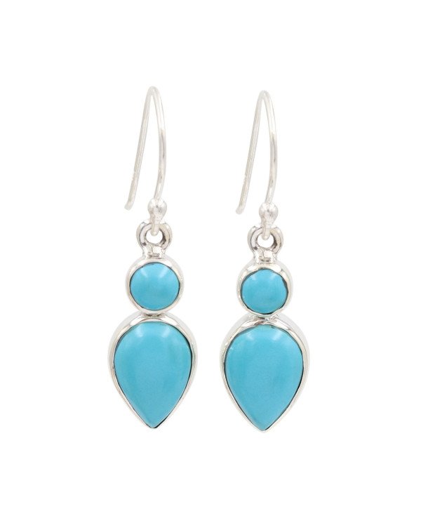 Arizona Turquoise Earrings | 925 Sterling Silver Handmade Jewelry