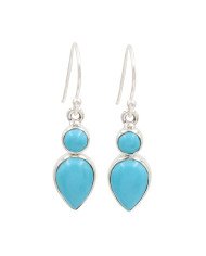 Arizona Turquoise Earrings | 925 Sterling Silver Handmade Jewelry