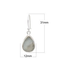 Natural Aquamarine Earrings | 925 Sterling Silver Gemstone Jewelry