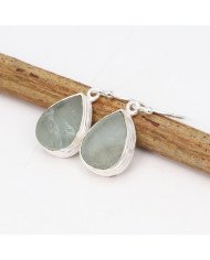 Natural Aquamarine Earrings | 925 Sterling Silver Gemstone Jewelry