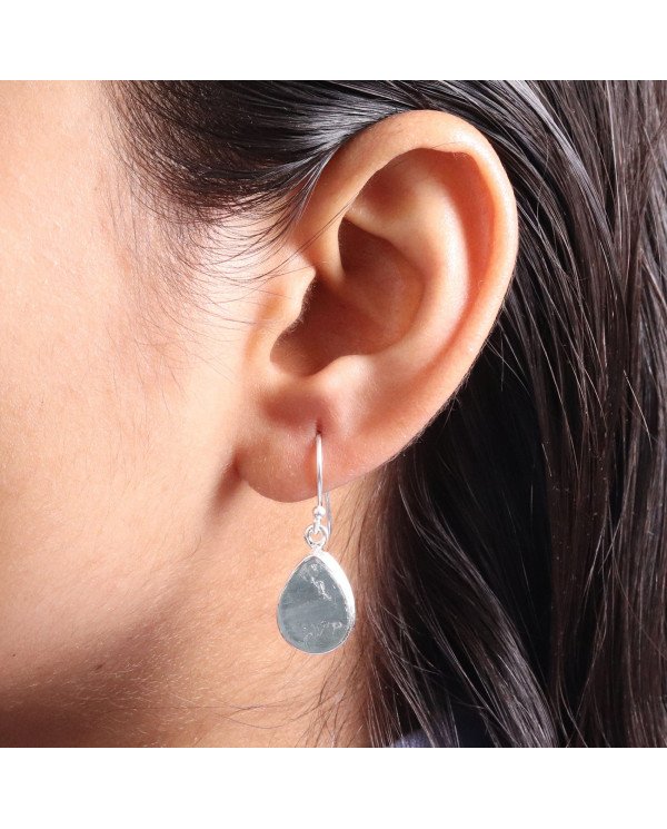 Natural Aquamarine Earrings | 925 Sterling Silver Gemstone Jewelry