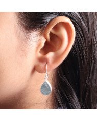 Natural Aquamarine Earrings | 925 Sterling Silver Gemstone Jewelry