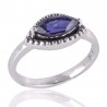 Iolite Gemstone Handcrafted Sterling Silver Promise Ring For Women