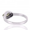 Peridot Marquise Gemstone 925 Sterling Promise Silver Ring