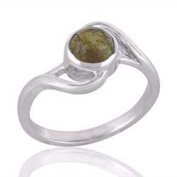 Tourmaline Gemstone Handcrafted Sterling Silver Ring For Women