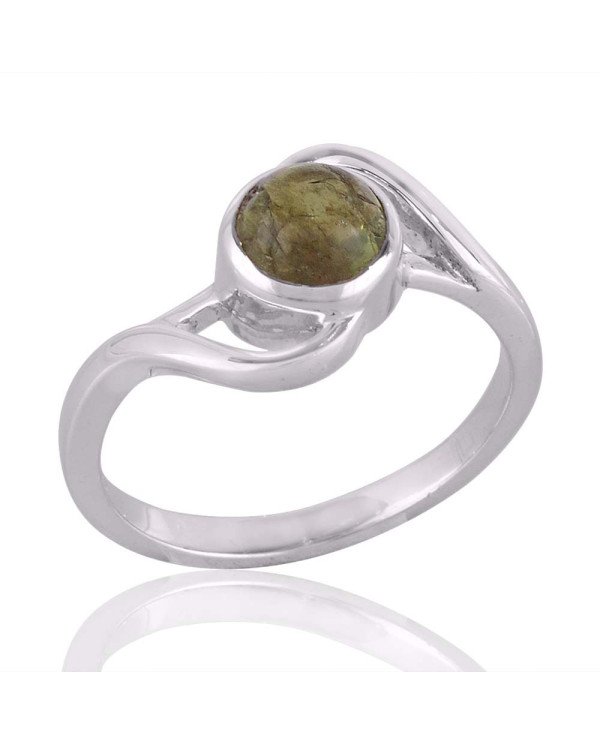 Tourmaline Gemstone Handcrafted Sterling Silver Ring For Women