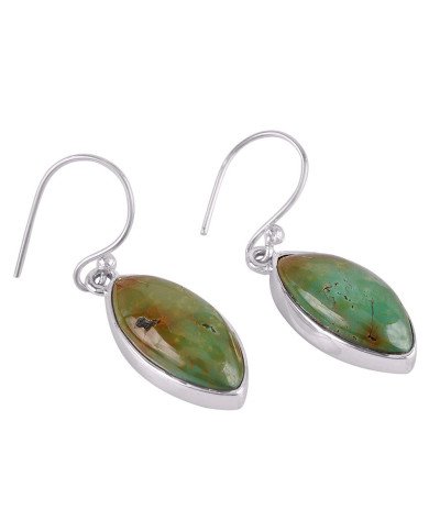 Natural Turquoise Gemstone Earring 925 Silver cool earrings for women