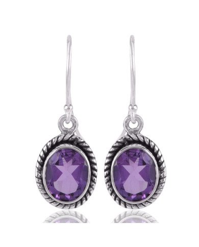 Amethyst 925 Silver Designer Earring small earrings for women