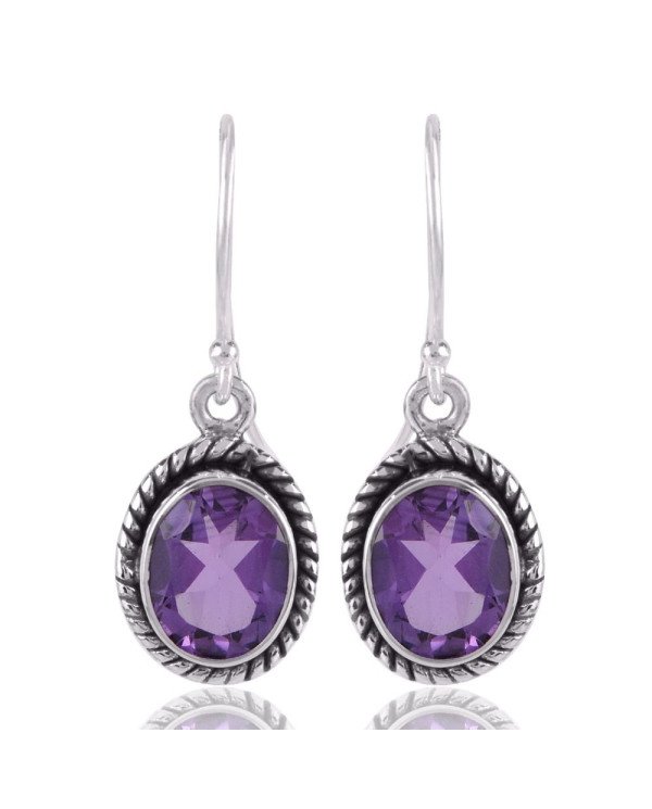 Amethyst 925 Silver Designer Earring small earrings for women
