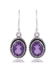 Amethyst 925 Silver Designer Earring small earrings for women
