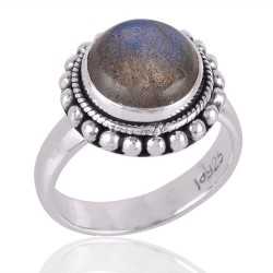 Labradorite Gemstone 925 Solid Sterling Silver Promise Women Ring