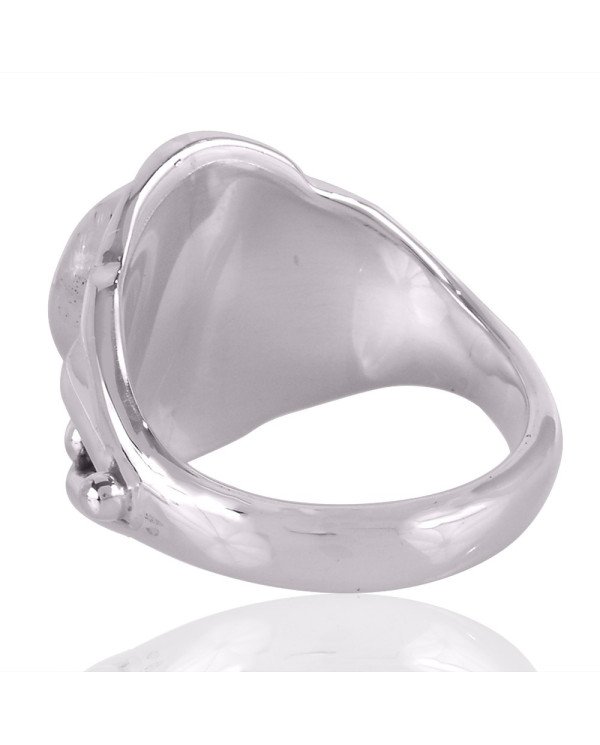 Black Onyx and Oxidized 925 Solid Sterling Silver Ring