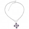 Amethyst and Sterling Silver Designer Necklace