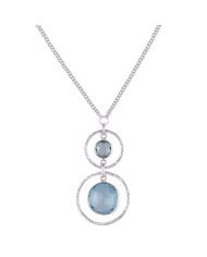 Blue Topaz and Sterling Silver Gemstone Designer Necklace