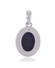 Lazuli Lapis Gemstone Pendant | 925 Sterling Silver Boho Jewelry