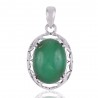 Best Price Pendant Made with Genuine Chrysoprase with 925 Sterling Silver