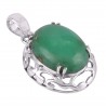Best Price Pendant Made with Genuine Chrysoprase with 925 Sterling Silver