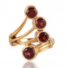 Garnet Gemstone Designer Handmade Statement 18 K Gold Vermeil Ring