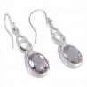 Crystal Quartz and 925 Silver Dangle Drop Earring Crystal Stone Earring