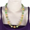 18K Gold Plated Onyx Ballas Beaded Necklace Fashion Necklace Jewelry