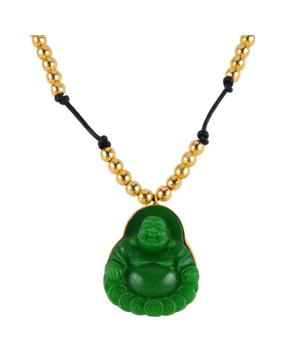 Onyx Carved Buddha Jewelry Gold Plated Beaded Fashion Necklace Jewellery