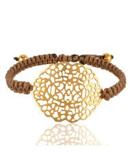 Gold Plated Filigree Mecrame Bracelet Fashion Jewelry
