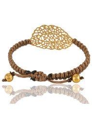 Gold Plated Filigree Mecrame Bracelet Fashion Jewelry