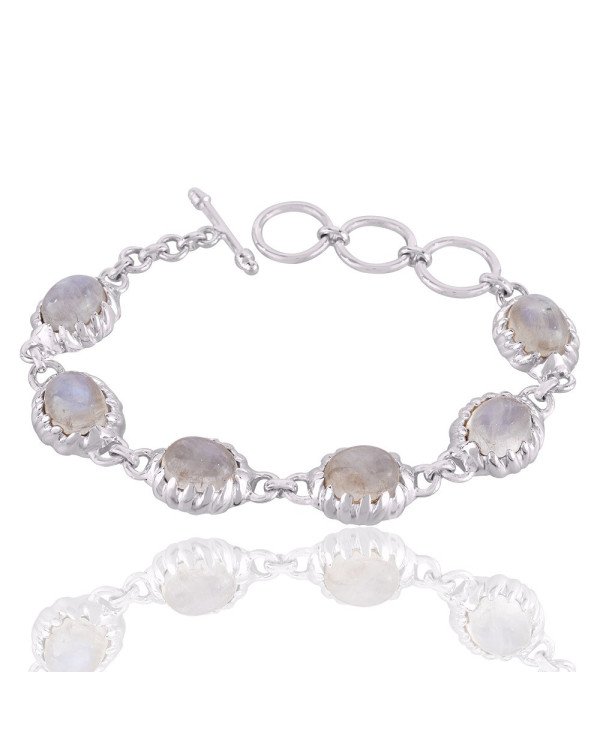 Moonstone Bracelet | 925 Sterling Silver Handmade Jewelry