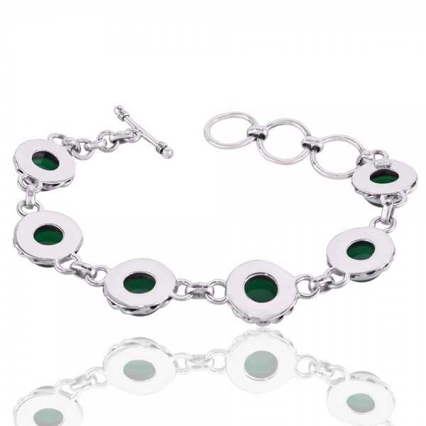 Green Onyx Clover Bracelet – Palmina