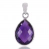 Amethyst Bezel 925 Sterling Silver Pendant by Jewels Artisan