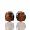 925 Silver and Tiger Eye Gemstone Studs Earrings