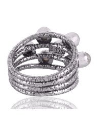 Rainbow Moonstone Ring Sterling Silver Designer Ring