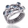 BT AKA Blue Topaz Ring Sterling Silver Designer Ring
