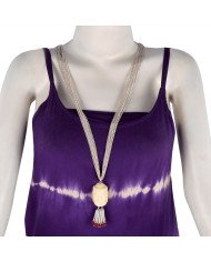 Brass Metal Buddha Face Carved Necklace | Jewels Artisan.