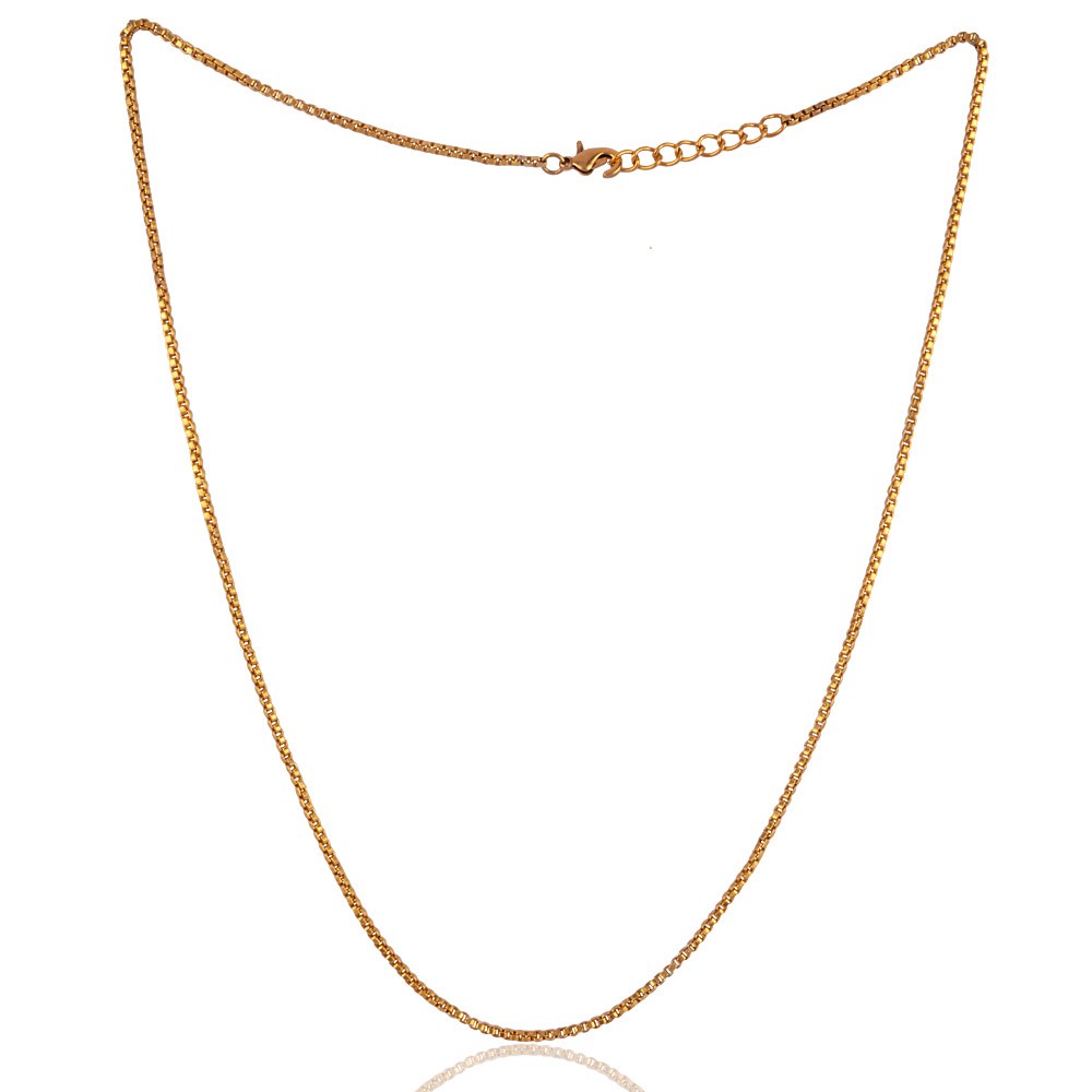 Yellow Gold Plated Chain With Closer 20 