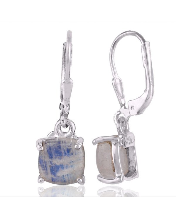 Rainbow Moonstone Birthstone Earring Cool Silver Earrings