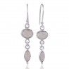 Rainbow Moonstone Dangle Drop Silver Earring everyday Wear Earrings