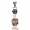 Citrine and 925 Silver Filigree Designer Silver Dangle Pendant Locket