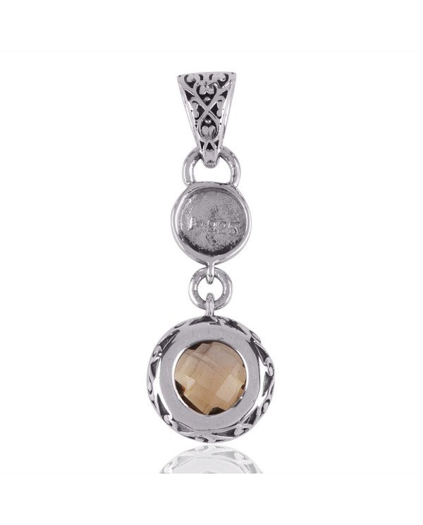 Citrine and 925 Silver Filigree Designer Silver Dangle Pendant Locket