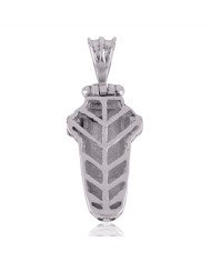 Sterling Silver and Black Onyx Designer Skull Pendant Locket Jewelry