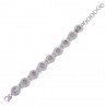 Rainbow Moonstone Gemstone 925 Solid Sterling Silver Bracelet.