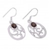 Natural Smokey Quartz Gemstone Earring 925 Sterling Silver Designer Jewelry
