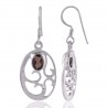 Natural Smokey Quartz Gemstone Earring 925 Sterling Silver Designer Jewelry